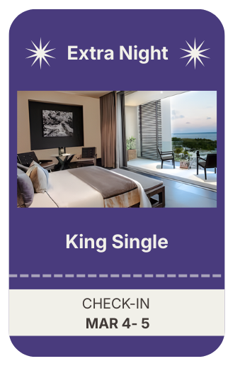 Extra Night – King Single