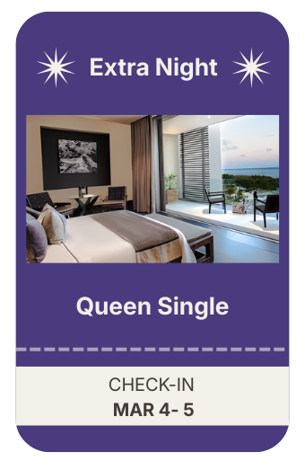 Extra Night – Single King Room